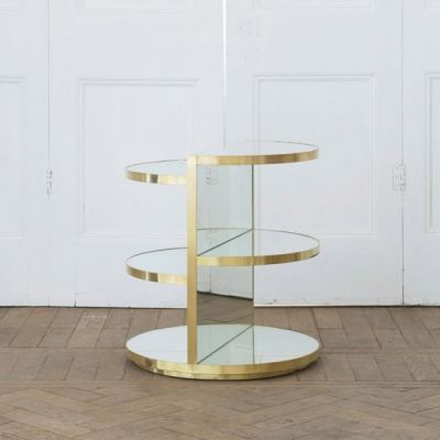 Invisible Mirror Sculpture Side Table