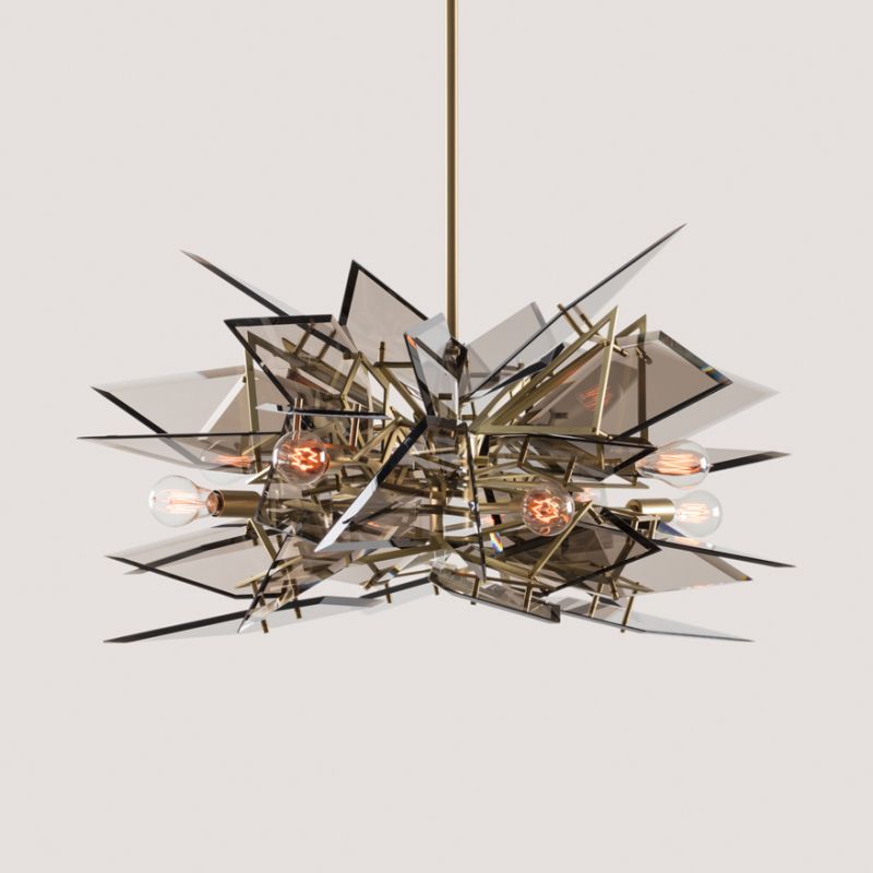 EDIE GLASS CHANDELIER