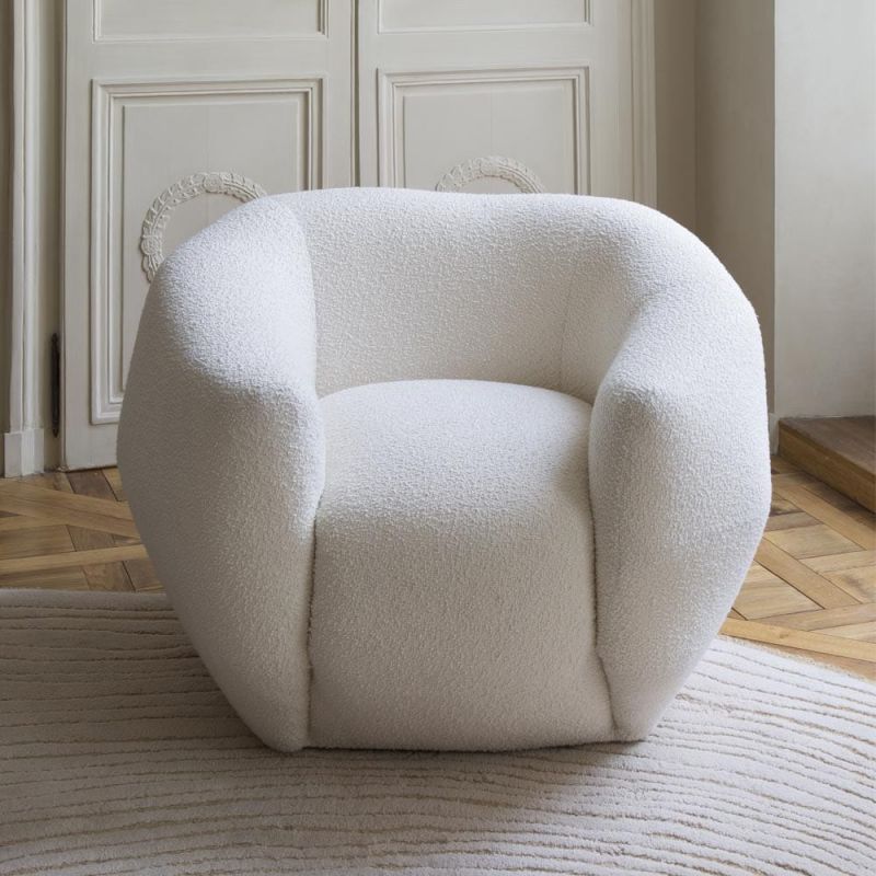 Asymétrie Armchair Bouclé